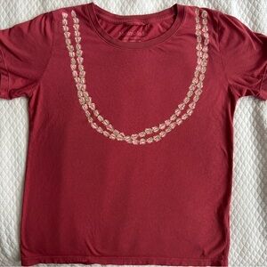Mahina Made Rose Short Sleeve Top